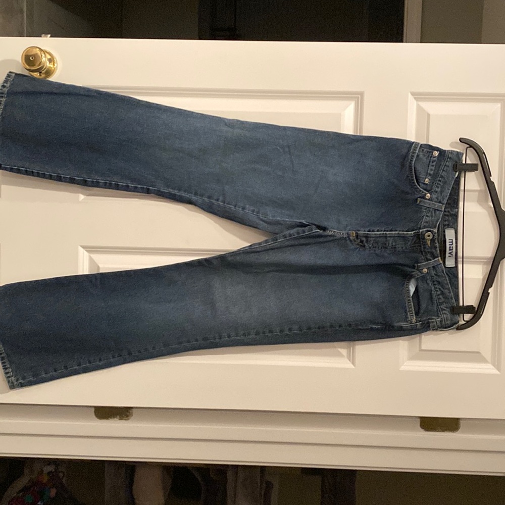 Mavi flare low rise button fly Jean